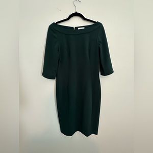 Calvin Klein Boat Neck Tulip 3/4 Sleeve Dress